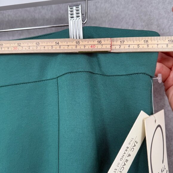 Zac Rachel Womens Figure Defining Pull On Ankle Length Pant Size XL Bayberry NEW - Picture 9 of 12